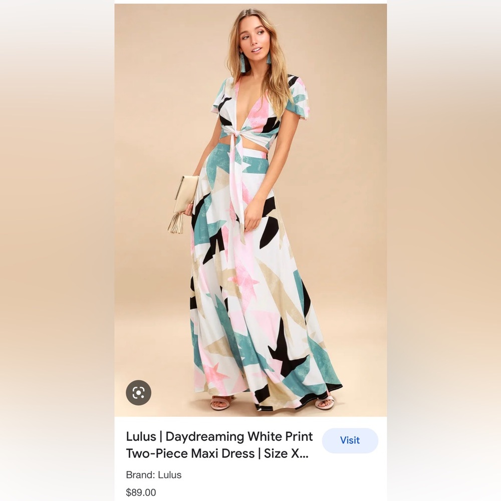 Lulus 2 piece dress set